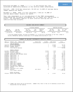 page 1 of sample account analysis statement